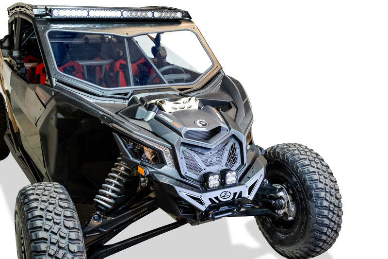 Can-Am X3 Maverick Front Bumper - Elektric Off Road - Volt Series Winch - Satin Black - `17-`24